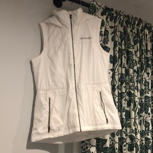 White Columbia vest